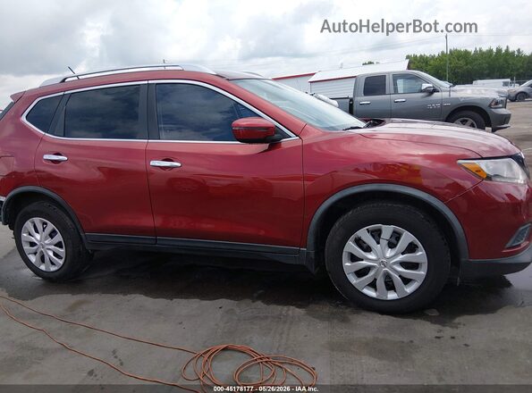 JN8AT2MT0GW023852 2016 NISSAN ROGUE Красный Вид задней части салона