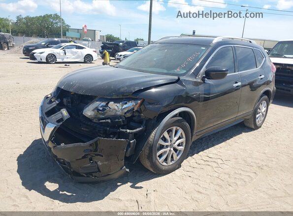 JN8AT2MT2LW014225 2020 NISSAN ROGUE Black Առջևի ձախ երեք քառորդ տեսարան