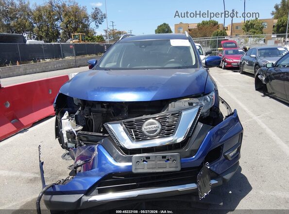 JN8AT2MT5JW458096 2018 NISSAN ROGUE Blue Instrument cluster view
