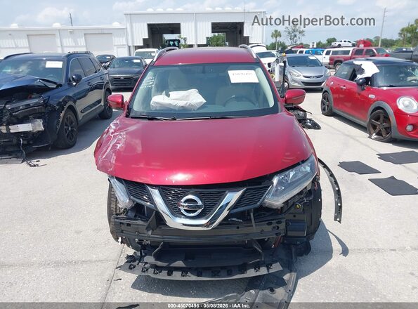 JN8AT2MT8GW002893 2016 NISSAN ROGUE Red 