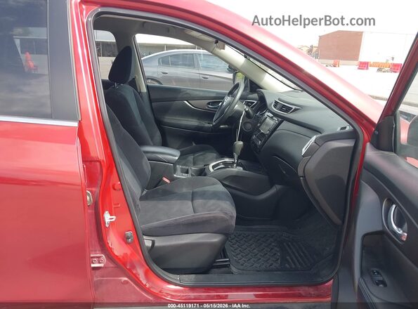 JN8AT2MT8GW016583 2016 NISSAN ROGUE Burgundy Widok wnętrza z przodu