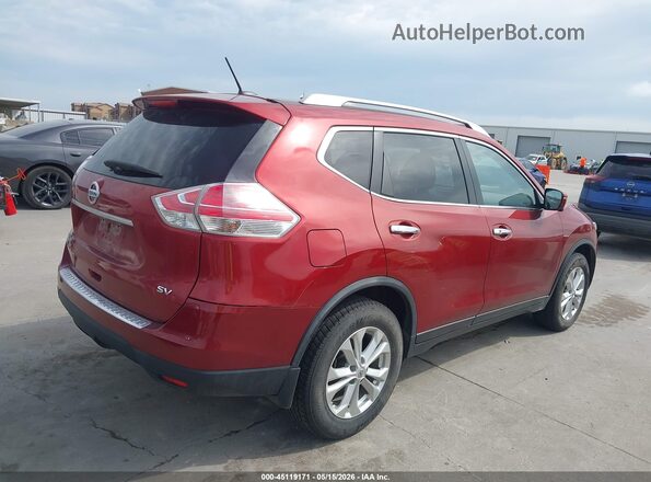 JN8AT2MT8GW016583 2016 NISSAN ROGUE Burgundy Tył prawy