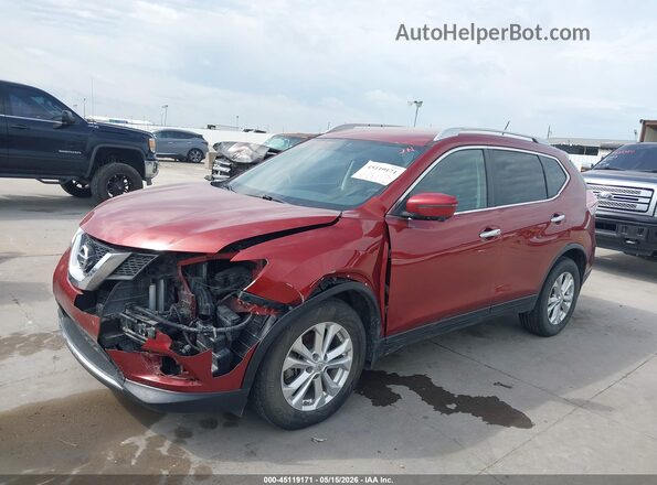 JN8AT2MT8GW016583 2016 NISSAN ROGUE Burgundy Przód lewy