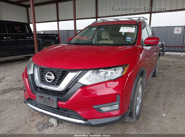 JN8AT2MT9HW394106 2017 NISSAN ROGUE Red წინა მარცხენა ხედი სამი მეოთხედიდან