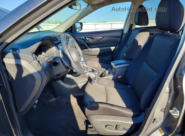 JN8AT2MTXHW406182 2017 NISSAN ROGUE Gray წინა სალონის ხედი