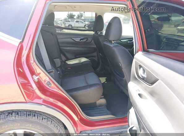 JN8AT2MTXHW408059 2017 NISSAN ROGUE Red VIN კოდის სტიკერის ხედი