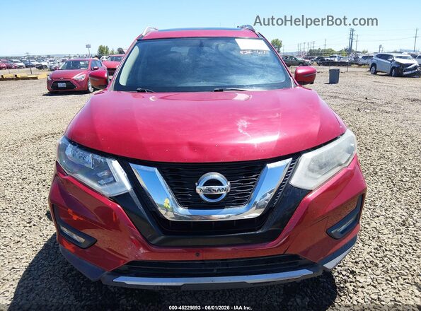JN8AT2MTXHW408059 2017 NISSAN ROGUE Red უკანა სალონის ხედი
