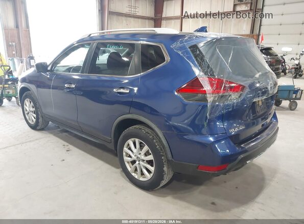 JN8AT2MV0HW010635 2017 NISSAN ROGUE Синий Задняя левая четверть
