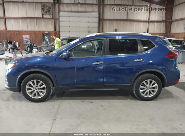 JN8AT2MV0HW010635 2017 NISSAN ROGUE Синий Панорамный вид салона 360°