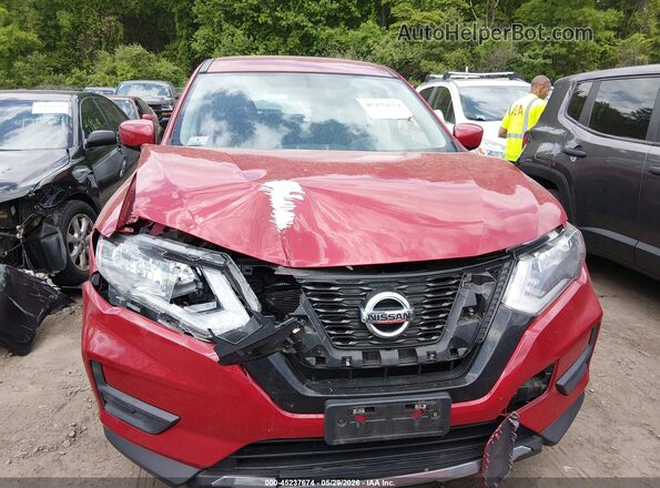JN8AT2MV0HW267620 2017 NISSAN ROGUE Red Instrument cluster view