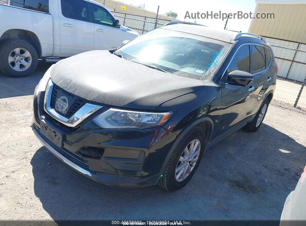 JN8AT2MV1HW024706 2017 NISSAN ROGUE Black Առջևի ձախ երեք քառորդ տեսարան