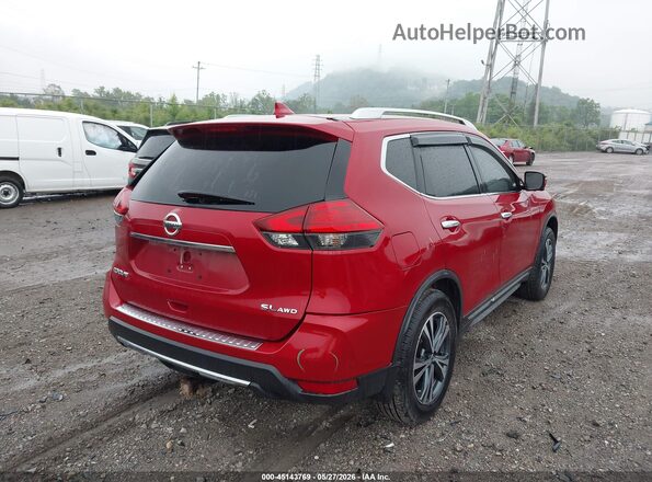 JN8AT2MV1HW251104 2017 NISSAN ROGUE Красный Задняя правая четверть