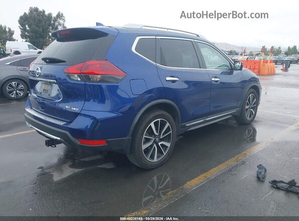 JN8AT2MV2JW325880 2018 NISSAN ROGUE Blue Задня права чверть