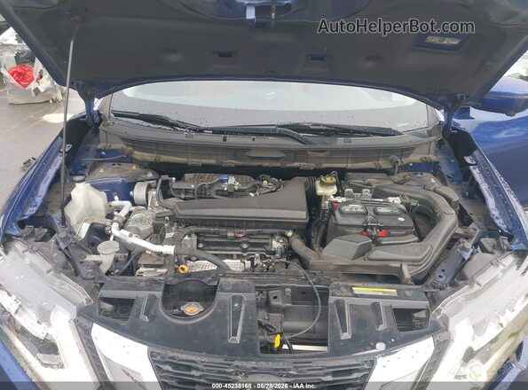 JN8AT2MV2JW325880 2018 NISSAN ROGUE Blue Вид ззаду