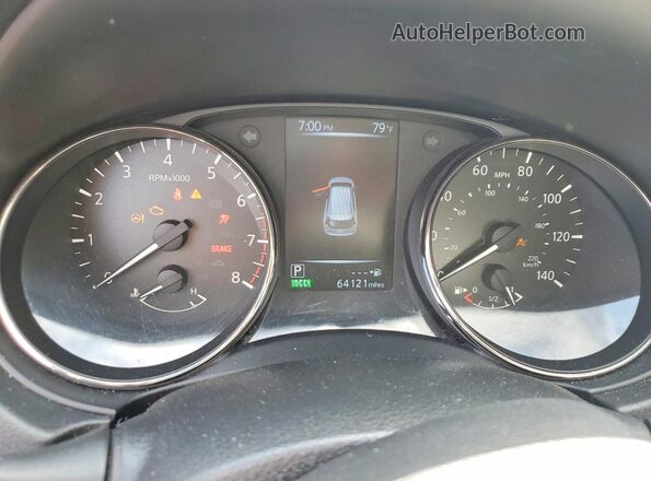 JN8AT2MV4HW263702 2017 NISSAN ROGUE White Սարքավորումների վահանակի տեսք