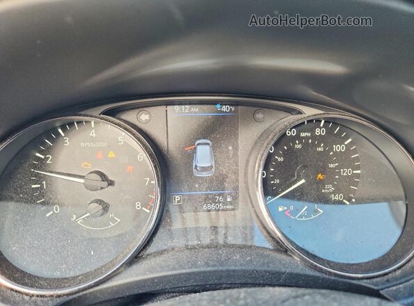 JN8AT2MV6LW130268 2020 NISSAN ROGUE Blue Vista del cuadro de instrumentos