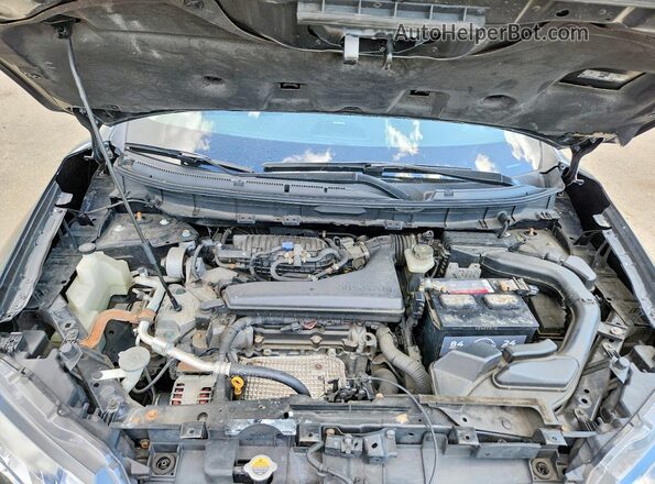 JN8AT2MV8JW347639 2018 NISSAN ROGUE Black ძრავის განყოფილების ხედი