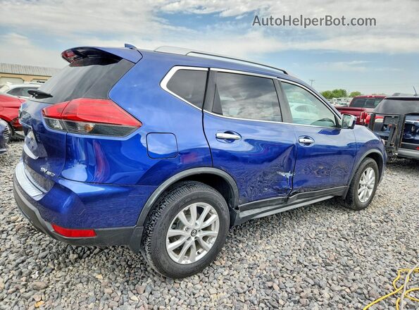 JN8AT2MVXHW028107 2017 NISSAN ROGUE Синий Задняя правая четверть