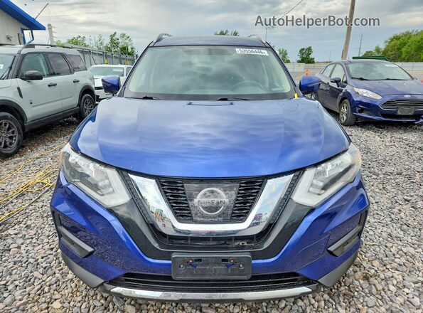 JN8AT2MVXHW028107 2017 NISSAN ROGUE Синий Вид спереди