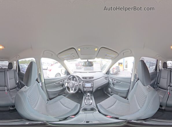 JN8AT2MVXHW028107 2017 NISSAN ROGUE Синий Панорамный вид салона 360°