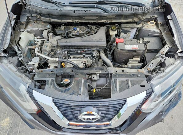 JN8AT2MVXHW256642 2017 NISSAN ROGUE Charcoal Engine compartment view