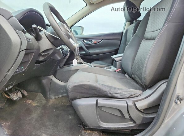 JN8AT2MVXHW256642 2017 NISSAN ROGUE Charcoal Front interior view