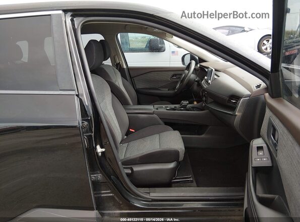 JN8AT3AA4MW001728 2021 NISSAN ROGUE Black წინა სალონის ხედი
