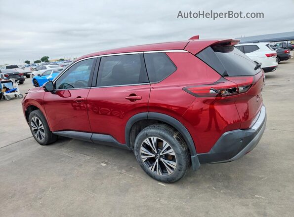 JN8AT3BA4MW003574 2021 NISSAN ROGUE Red Rear left