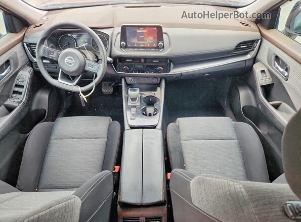 JN8AT3BA4MW003574 2021 NISSAN ROGUE Red Dashboard view