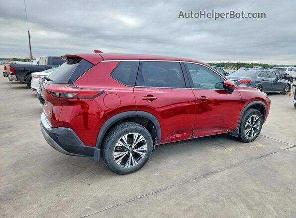 JN8AT3BA4MW003574 2021 NISSAN ROGUE Red Rear right