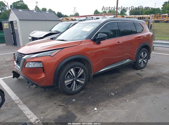 JN8AT3CB2MW221472 2021 NISSAN ROGUE Burgundy წინა მარცხენა ხედი სამი მეოთხედიდან