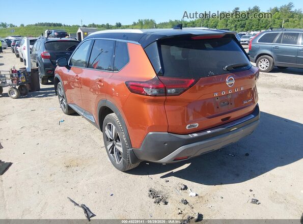 JN8AT3CBXMW200174 2021 NISSAN ROGUE Orange Задня ліва чверть
