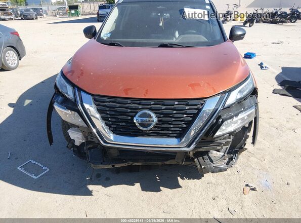 JN8AT3CBXMW200174 2021 NISSAN ROGUE Orange Вид спереду