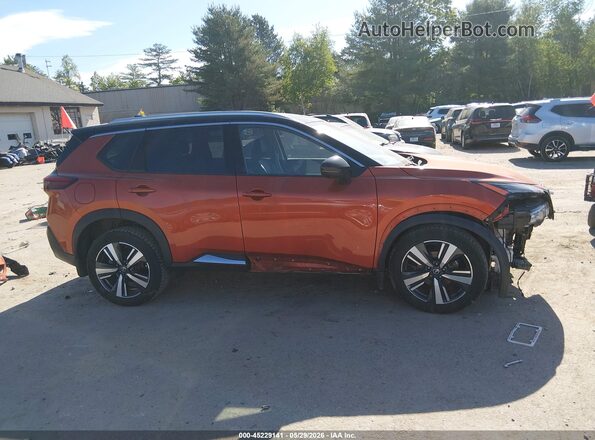 JN8AT3CBXMW200174 2021 NISSAN ROGUE Orange Панорамний вид салону 360°