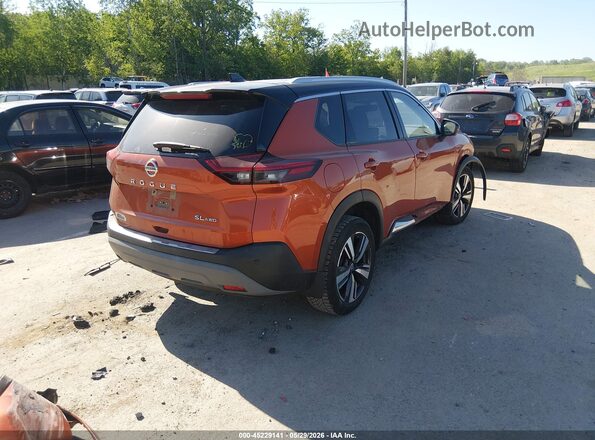 JN8AT3CBXMW200174 2021 NISSAN ROGUE Orange Задня права чверть