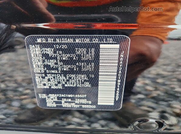 JN8AY2AC1M9145507 2021 NISSAN ARMADA Black 
