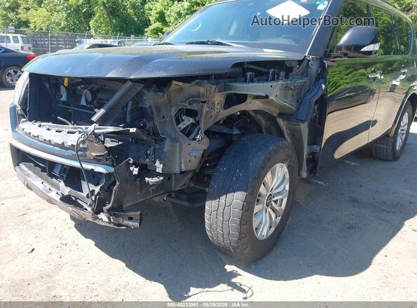 JN8AY2AD2M9660718 2021 NISSAN ARMADA Black წინა ხედი