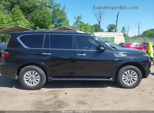 JN8AY2AD2M9660718 2021 NISSAN ARMADA Black სალონის 360-გრადუსიანი ხედი