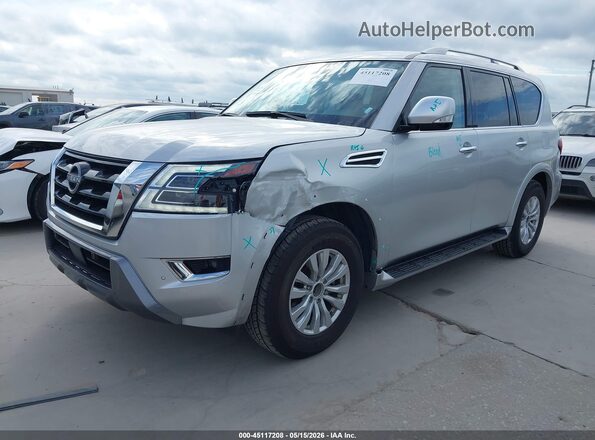 JN8AY2AD8R9709976 2024 NISSAN ARMADA Silver Передня ліва чверть