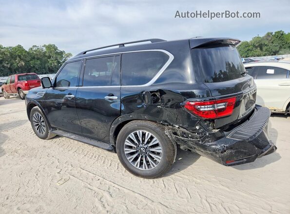 JN8AY2BA8M9374912 2021 NISSAN ARMADA Black Հետևի ձախ