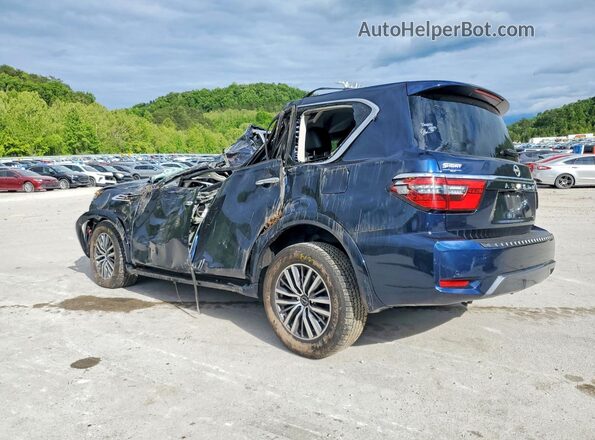 JN8AY2BD5R9710047 2024 NISSAN ARMADA Синий Задняя левая четверть