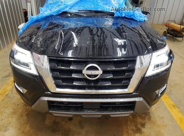 JN8AY2DB3R9850786 2024 NISSAN ARMADA Black Вид підкапотного простору
