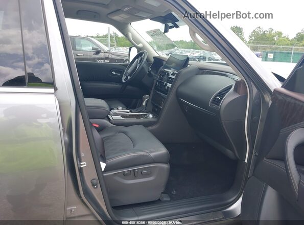 JN8AY2DB6R9852452 2024 NISSAN ARMADA Gray Widok wnętrza z przodu