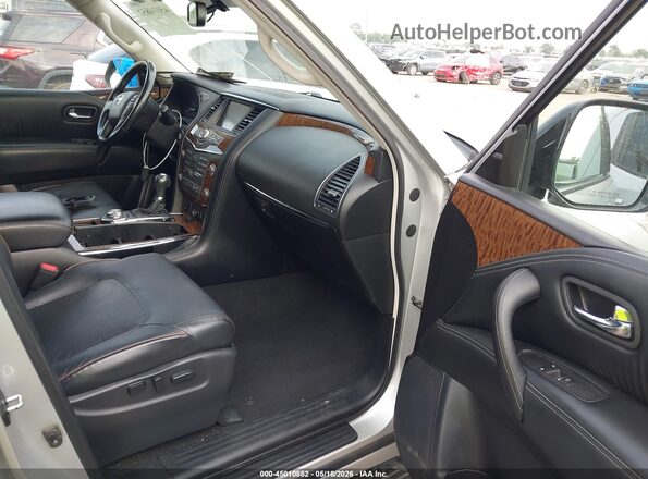 JN8AY2NC0KX511315 2019 NISSAN ARMADA Silver Widok wnętrza z przodu
