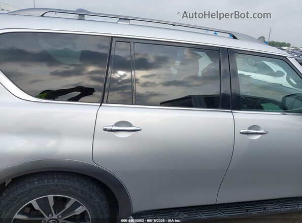 JN8AY2NC0KX511315 2019 NISSAN ARMADA Silver Widok wnętrza z tyłu