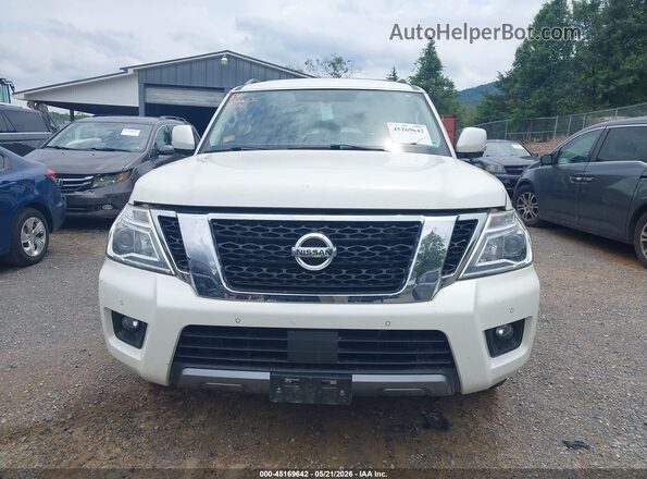 JN8AY2NC2K9581046 2019 NISSAN ARMADA White უკანა სალონის ხედი