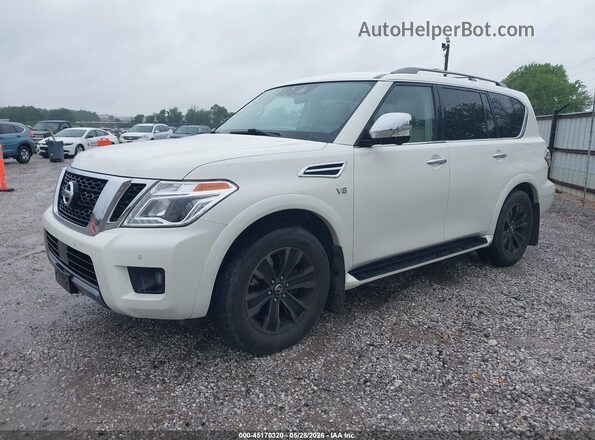 JN8AY2NE3L9780609 2020 NISSAN ARMADA Белый Передняя левая четверть