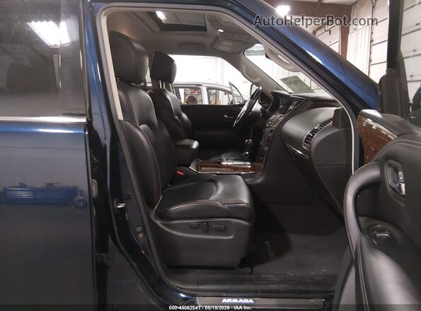 JN8AY2NE4K9756916 2019 NISSAN ARMADA Blue Вид салону спереду