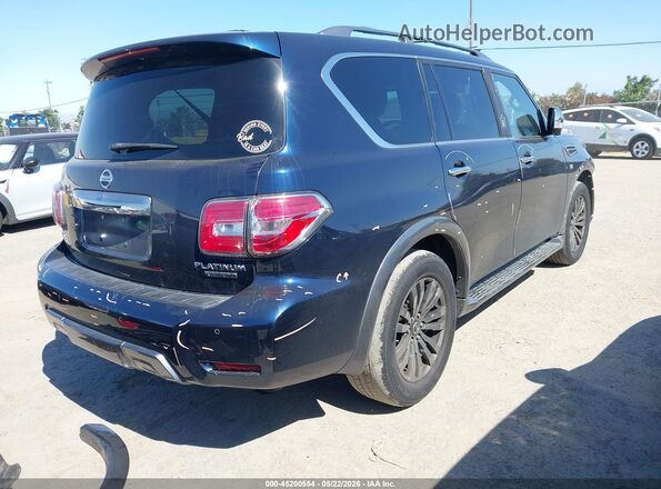 JN8AY2NE6J9734124 2018 NISSAN ARMADA Dark Blue Задня права чверть