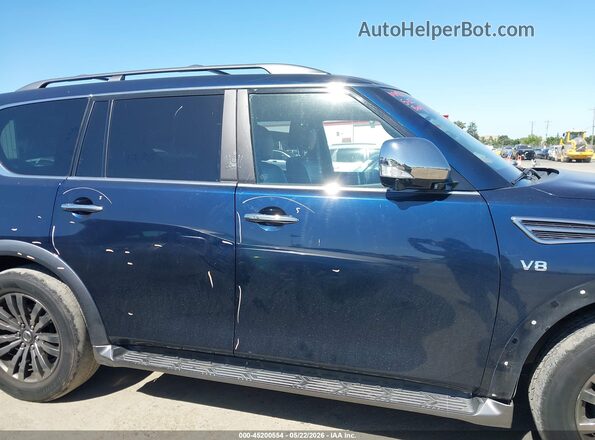 JN8AY2NE6J9734124 2018 NISSAN ARMADA Dark Blue Панорамний вид салону 360°